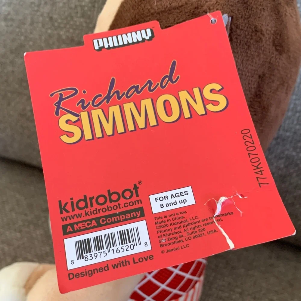 Richard Simmons 8” Sweatin’ To The Oldies 8” Doll Plush with Tag